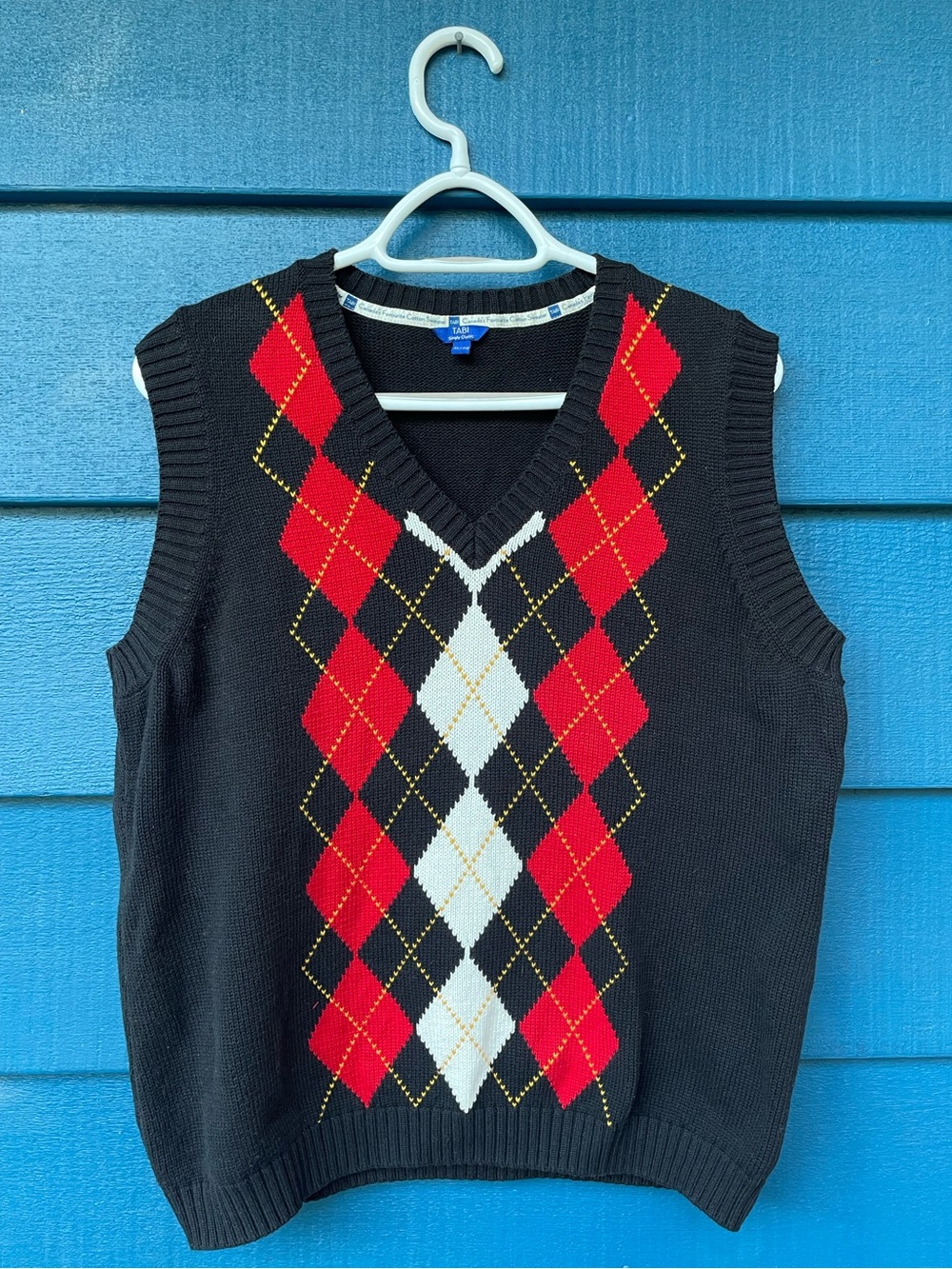 Vintage Tabi Cotton Argyle Vest